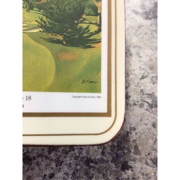 Vintage Pimpernel Deluxe Finish Traditional Collection 6 PC Coasters Original Bo - Picture 15 of 15